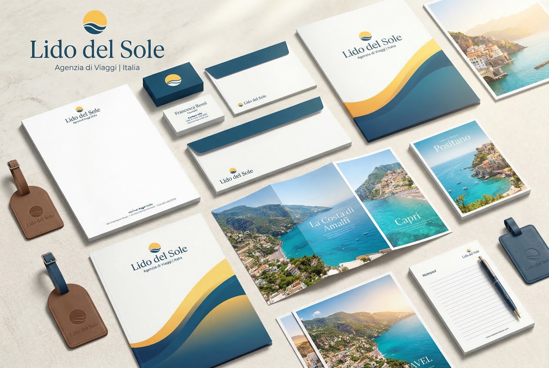 Corporate Design und Markenmaterialien für Lido del Sole