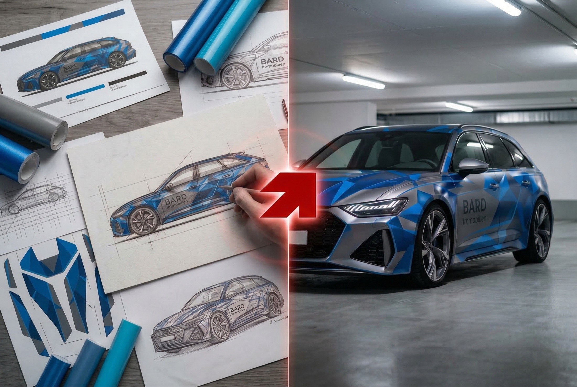 Fahrzeugdesign vom digitalen Entwurf bis zur fertigen Folierung